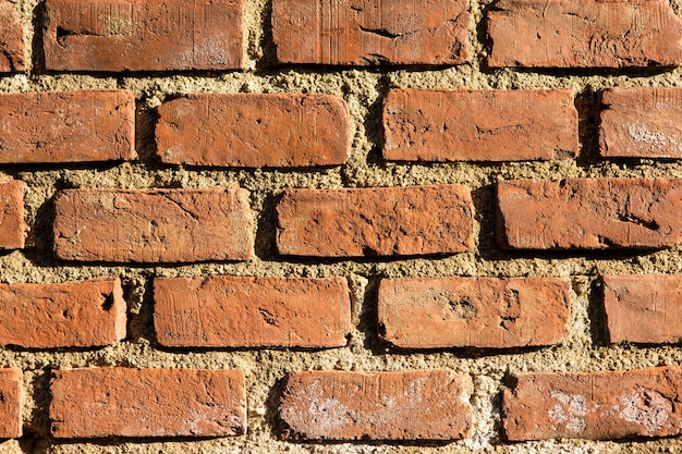 Vintage muur oud metselwerk, Oud authentiek stadsmuur metselwerk