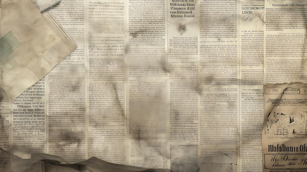 Vintage Old Newspaper grunge texture background Retro paper