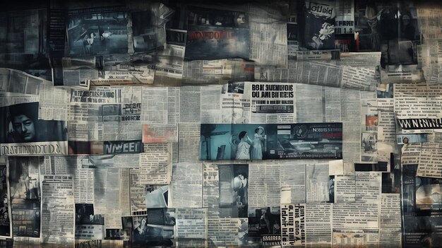 Vintage Old Newspaper grunge texture background Retro paper