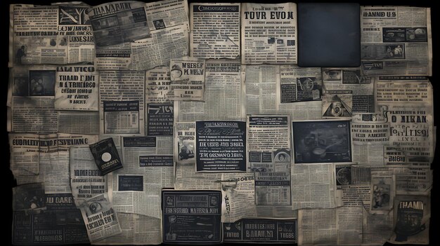 Vintage Old Newspaper grunge texture background Retro paper