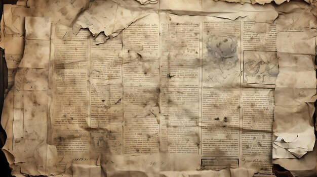 Vintage Old Newspaper grunge texture background Retro paper