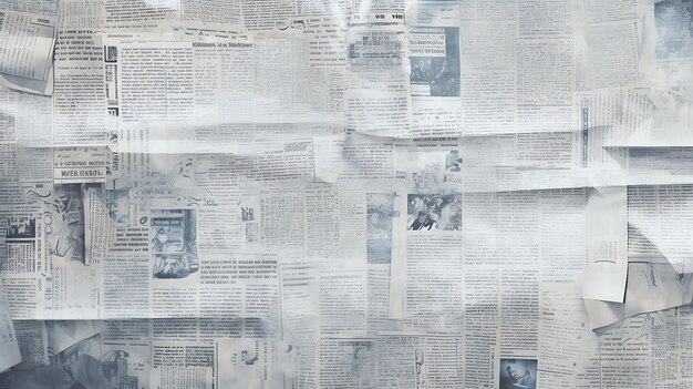 Фото Старая старая газета, фон с грунтовой текстурой, ретро-бумага.