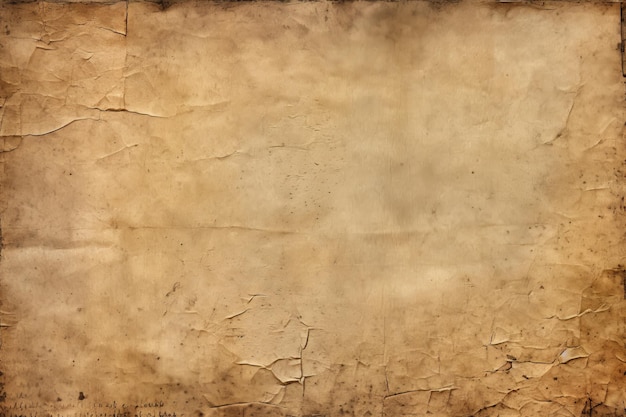 Vintage Old Paper Texture Background with Ample Copy Space Generative AI