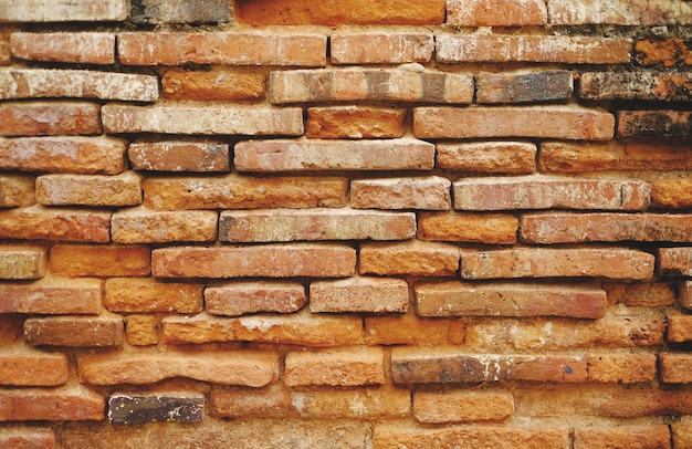 Vintage orange brick background