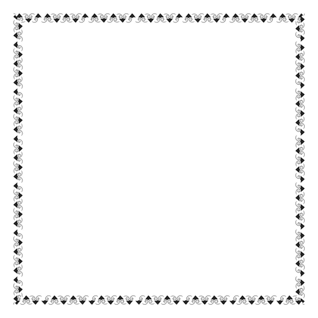 vintage ornamental patterned decorative frame design element