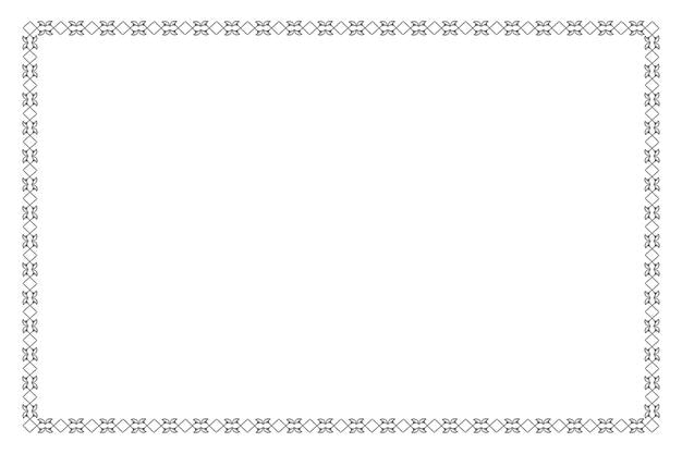vintage ornamental patterned decorative frame design element