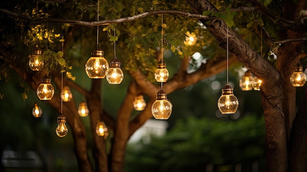 Vintage outdoor yard lights