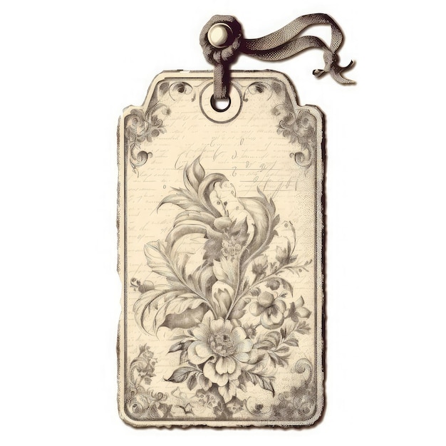 Vintage paper tag