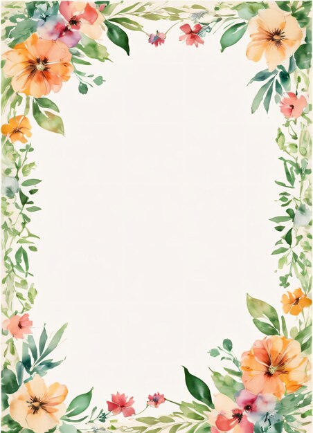 Vintage paper with flowers background for text