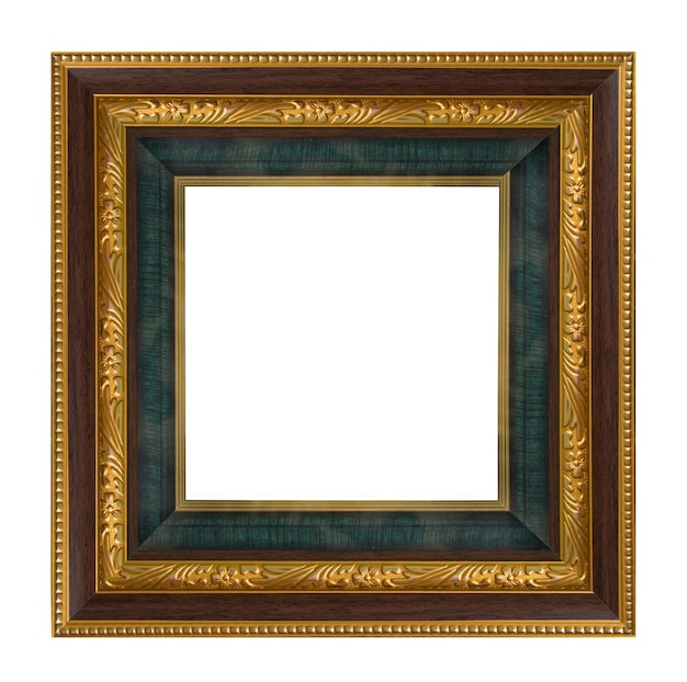 Vintage picture frame isolated