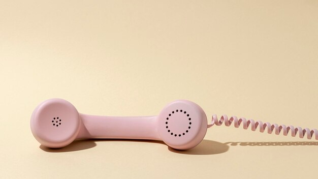 Vintage pink telephone assortment