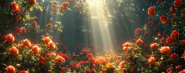 Foto vintage plantkunde charme zonneschijnende bloemen gratie rustieke elegantie tegen antieke flora achtergrond i