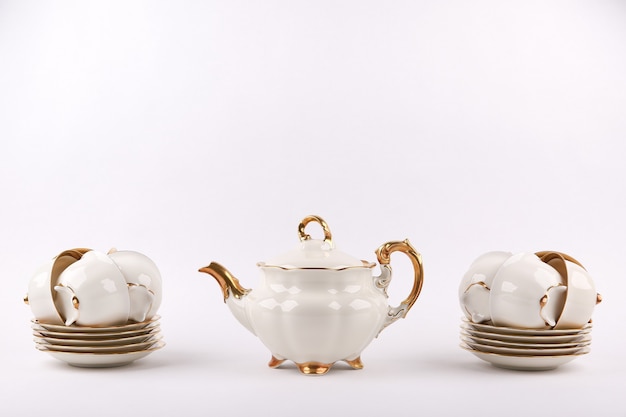 vintage porcelain tea set