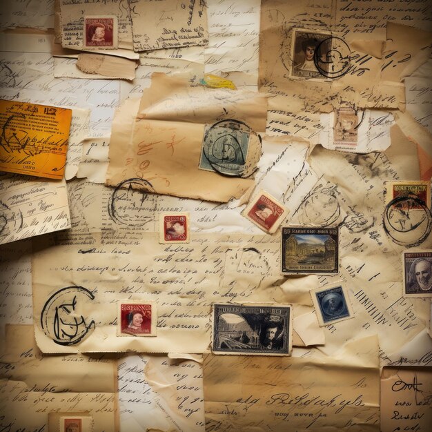 Vintage postcard paper texture