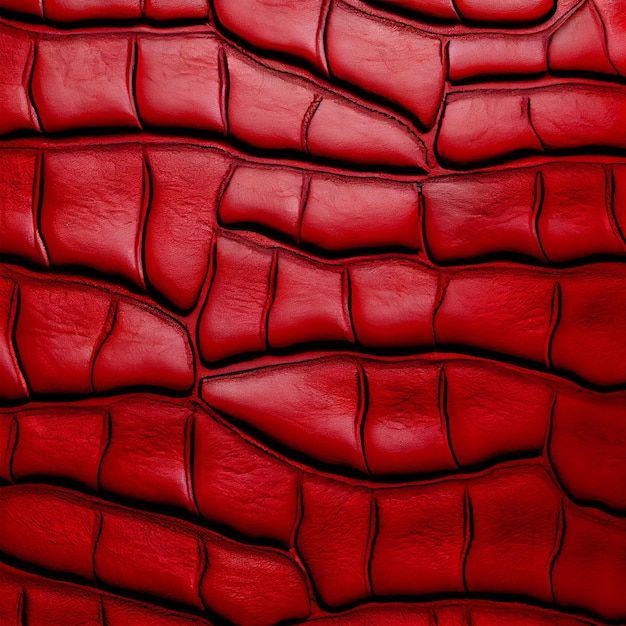 Vintage premium red leather background for decorations and textures AI generated image