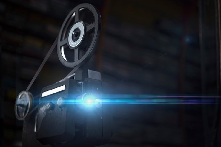 Foto vintage projector op rol