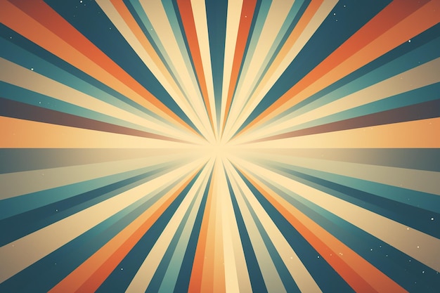 Vintage rays sunburst retro background