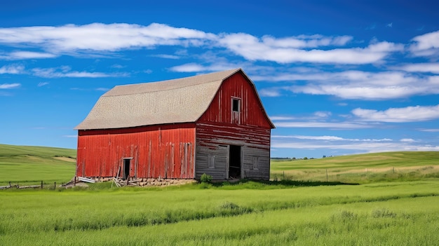 Vintage red barn boards