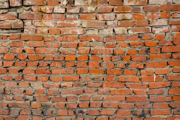 Vintage red brick wall texture. Brick background...