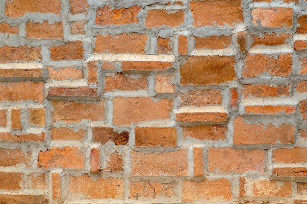 Vintage red brick wall.