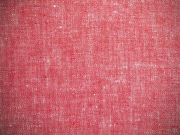 Photo vintage red texture linen fabric