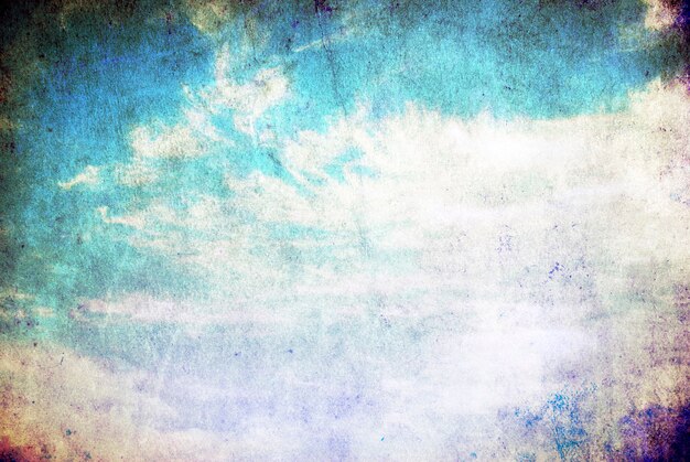 Vintage retro background cloudy sky background.