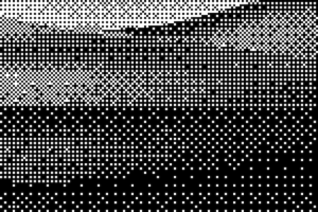 Vintage retro bitmap achtergrond Vintage poster met halftone textuur en pixelated grain Vintage H