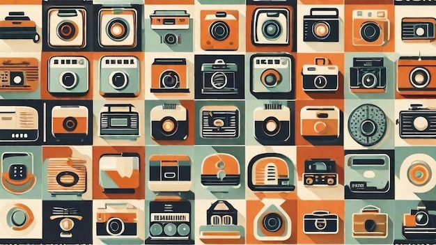 Photo vintage retro collection