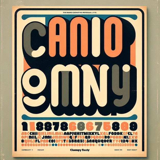 Photo vintage and retro typography fonts for creative designs