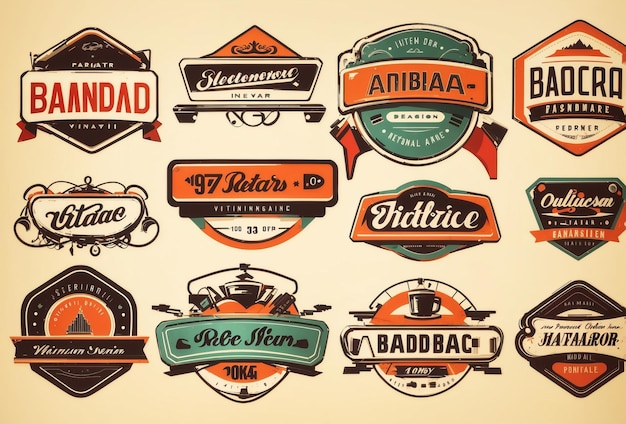 Vintage Retro Vector Logo for banner