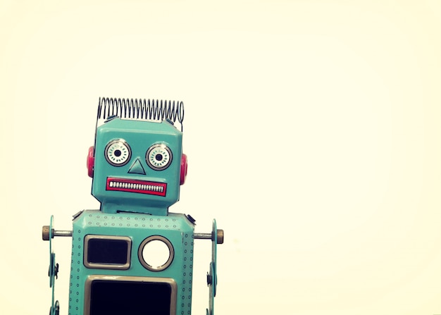 Vintage robot toy - retro style