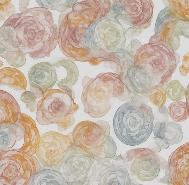 Foto rose vintage con disegno senza cuciture su sfondo bianco