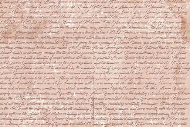 Premium Photo | Vintage Script Background Old Script Background