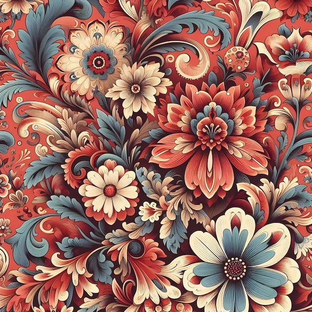 Vintage seamless wallpaper patternfloral