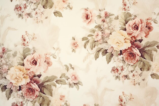 Stylish Pink Floral Wallpaper Chic – Lovecup.com