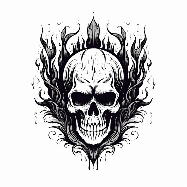 Vintage Skull Clip Art Images