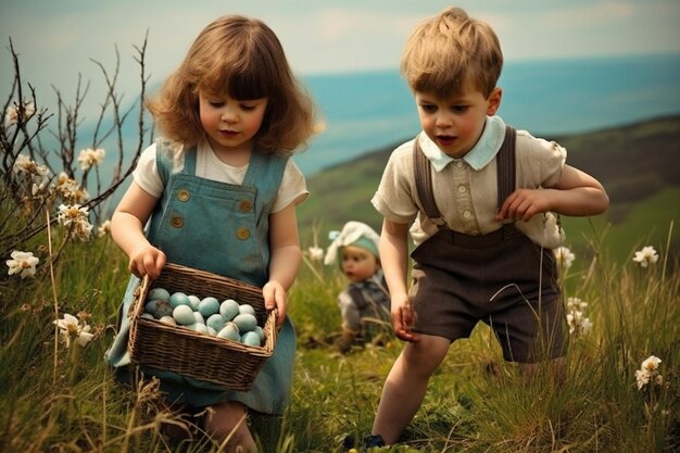 Vintage slogan typography easter egg hunt season