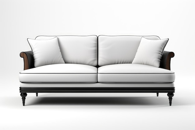 vintage sofa as modern furniture decoration