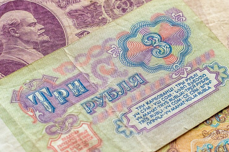 Старинные советские деньги.