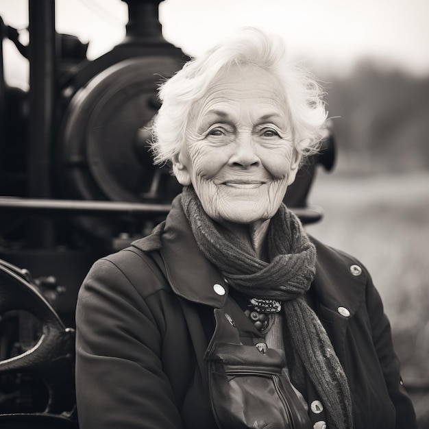 Photo a vintage steam train journey through a lush countryside