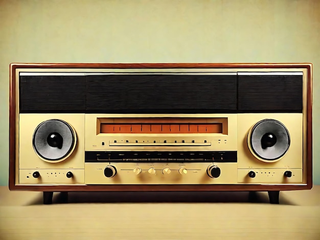 Photo vintage stereo shortlist retro design