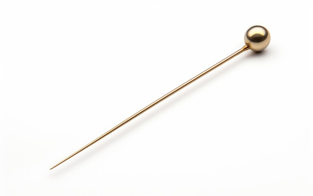 Vintage Stickpin A Classic Touch of Sophistication for Lapels Isolated on a White Background