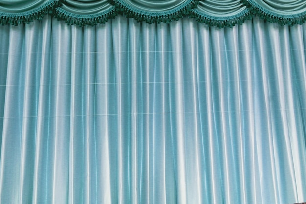 Vintage style blue curtain stripe backdrop