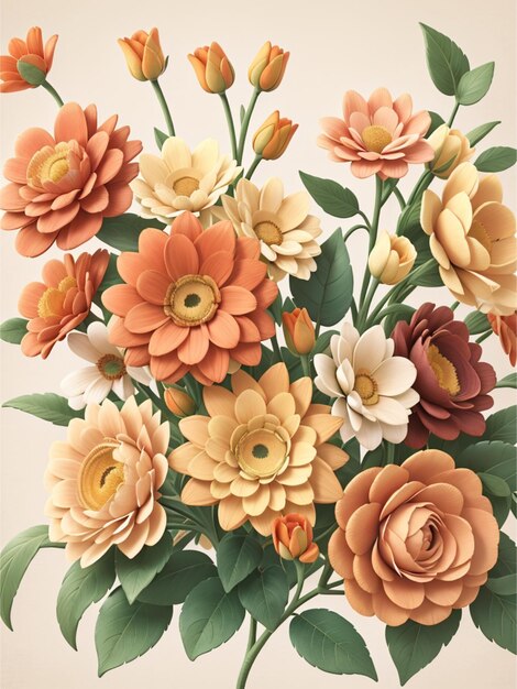 vintage style flowers