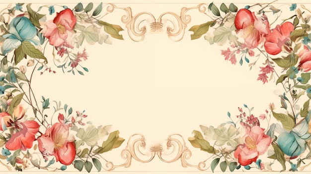 Photo vintage style frame and border