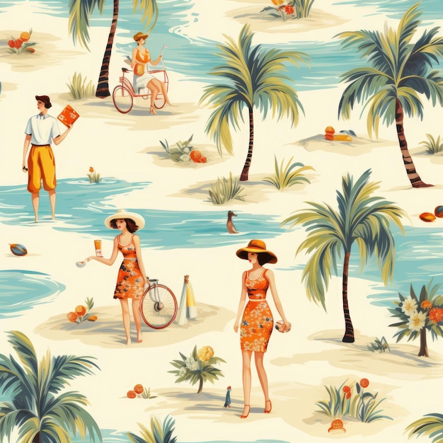 vintage summer pattern