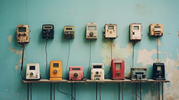 Vintage Telephone Wall A Conceptual Playlist Of Polaroid Cameras