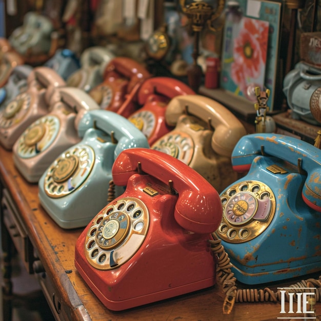 Vintage telephones