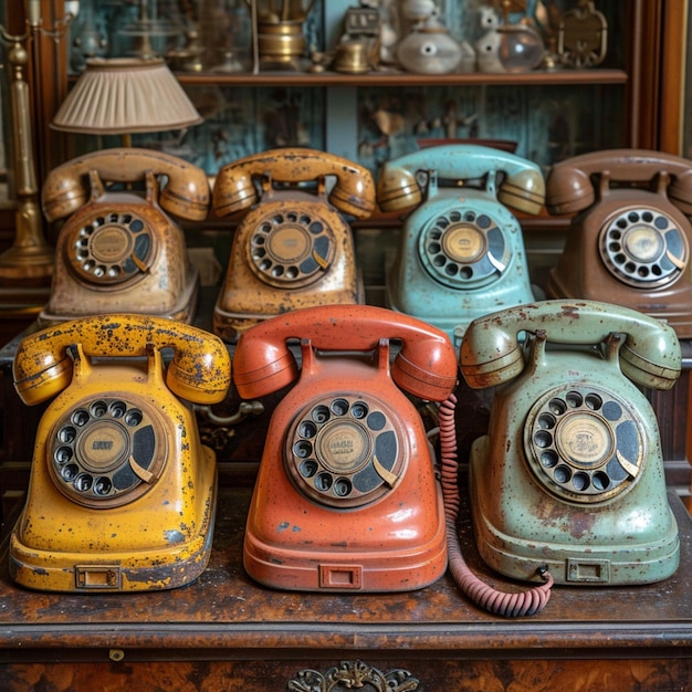 Vintage telephones