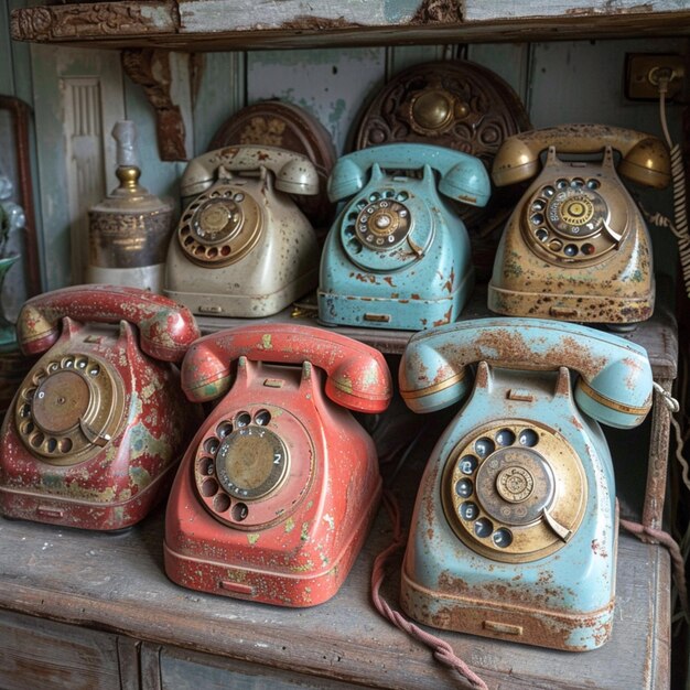 Vintage telephones